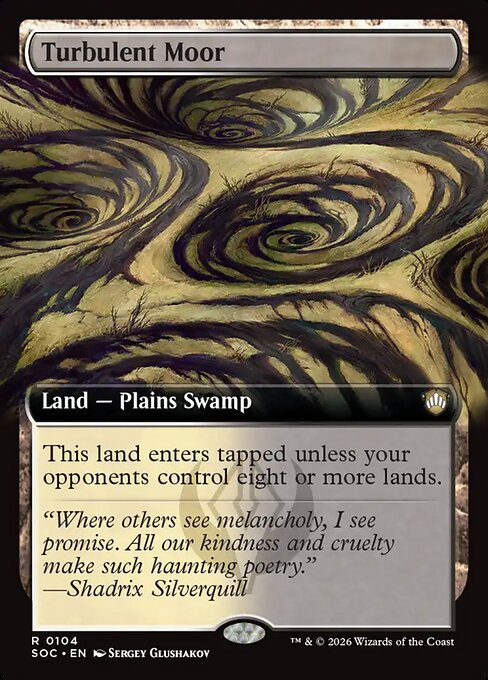 Turbulent Moor #104 from Secrets of Strixhaven Commander