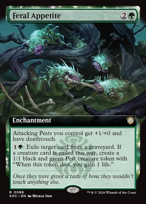 Feral Appetite #86 from Secrets of Strixhaven Commander