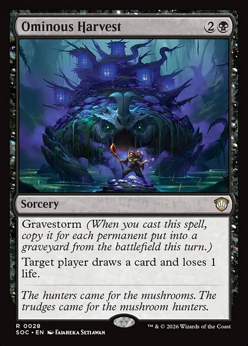 Ominous Harvest #28 from Secrets of Strixhaven Commander