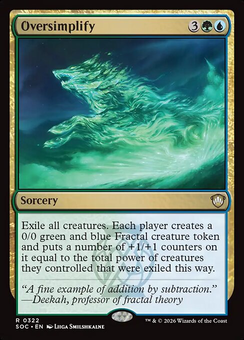 Oversimplify #322 from Secrets of Strixhaven Commander