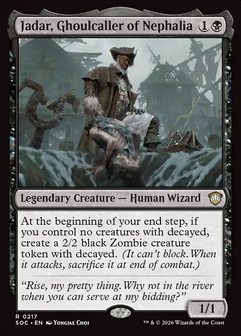 Jadar, Ghoulcaller of Nephalia #217 from Secrets of Strixhaven Commander