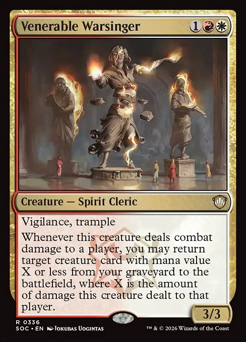 Venerable Warsinger #336 from Secrets of Strixhaven Commander