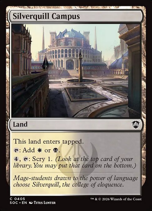 Silverquill Campus #405 from Secrets of Strixhaven Commander