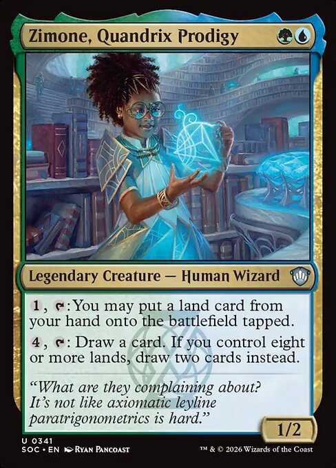 Zimone, Quandrix Prodigy #341 from Secrets of Strixhaven Commander