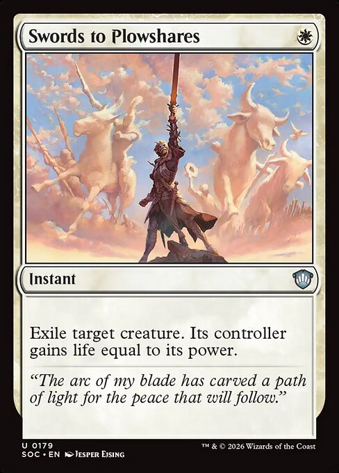 Swords to Plowshares #179 from Secrets of Strixhaven Commander