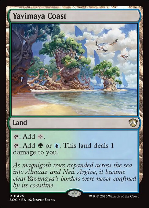 Yavimaya Coast #425 from Secrets of Strixhaven Commander
