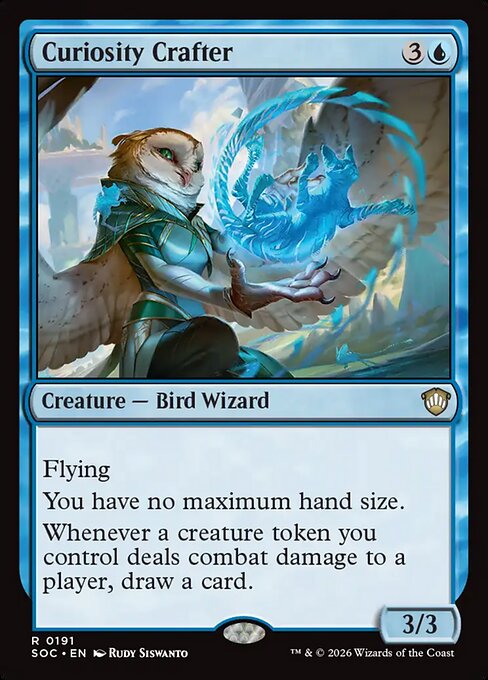 Curiosity Crafter #191 from Secrets of Strixhaven Commander