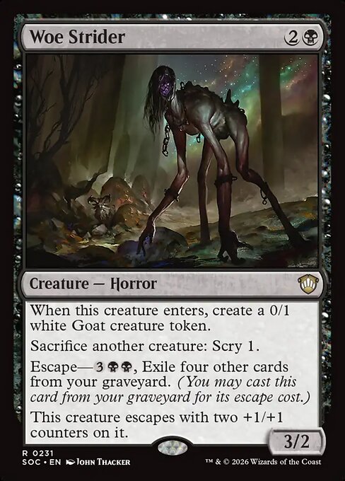 Woe Strider #231 from Secrets of Strixhaven Commander