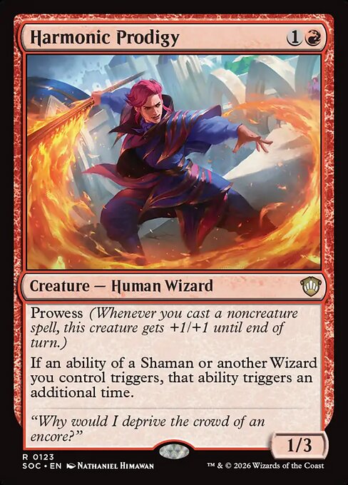 Harmonic Prodigy #123 from Secrets of Strixhaven Commander