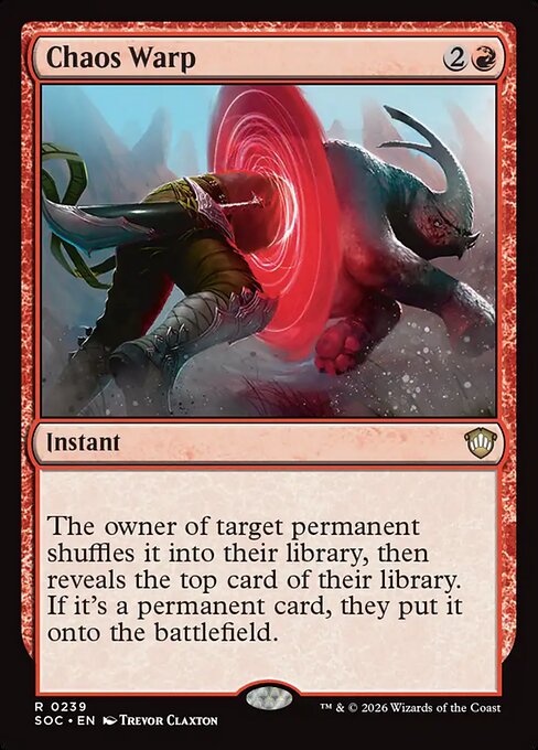 Chaos Warp #239 from Secrets of Strixhaven Commander