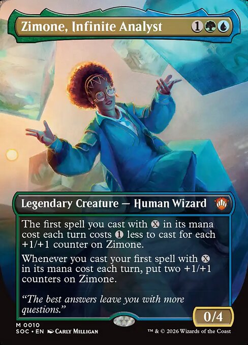 Zimone, Infinite Analyst #10 from Secrets of Strixhaven Commander