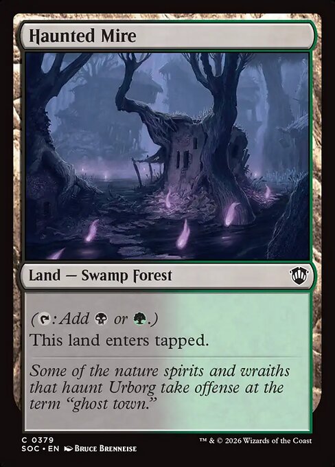Haunted Mire #379 from Secrets of Strixhaven Commander