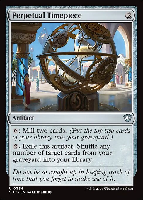 Perpetual Timepiece #354 from Secrets of Strixhaven Commander