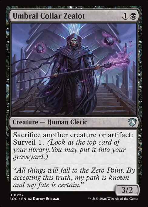Umbral Collar Zealot #227 from Secrets of Strixhaven Commander