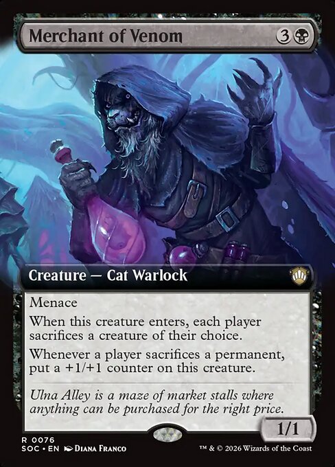 Merchant of Venom #76 from Secrets of Strixhaven Commander