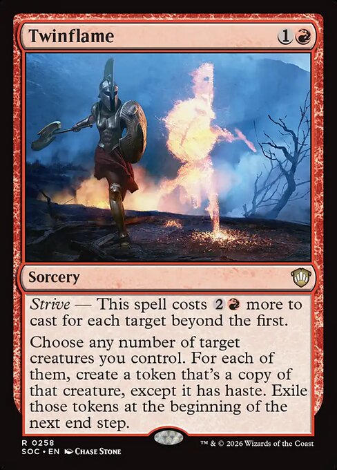 Twinflame #258 from Secrets of Strixhaven Commander