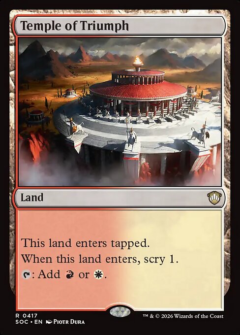 Temple of Triumph #417 from Secrets of Strixhaven Commander
