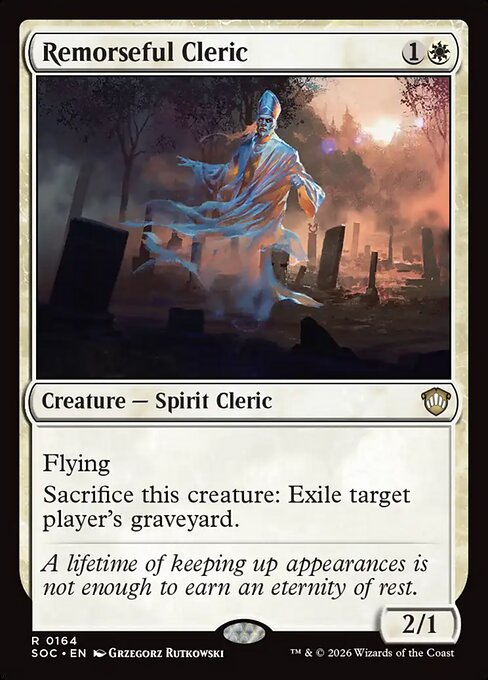 Remorseful Cleric #164 from Secrets of Strixhaven Commander