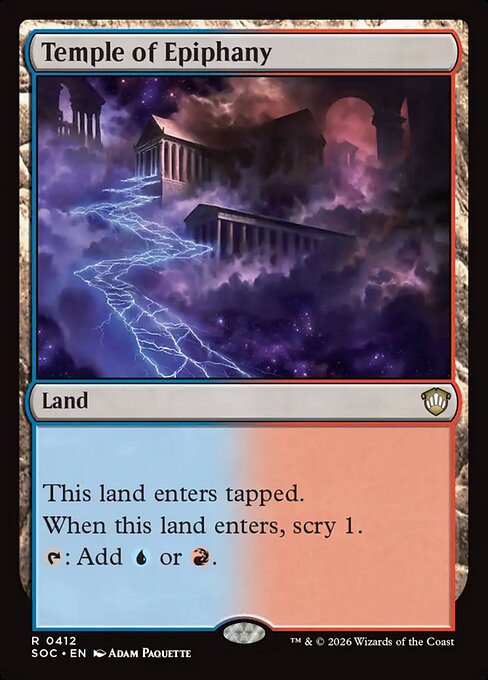 Temple of Epiphany #412 from Secrets of Strixhaven Commander