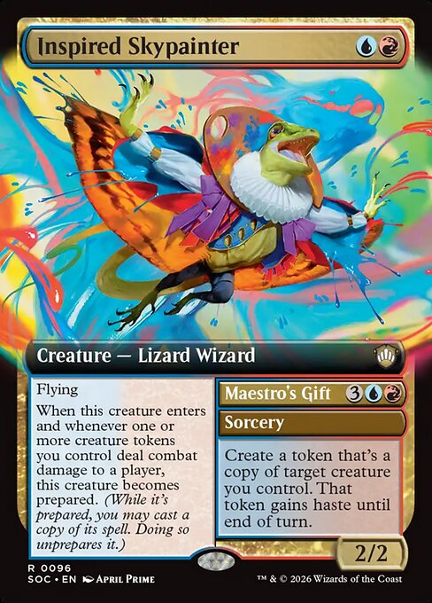 Inspired Skypainter // Maestro's Gift #96 from Secrets of Strixhaven Commander