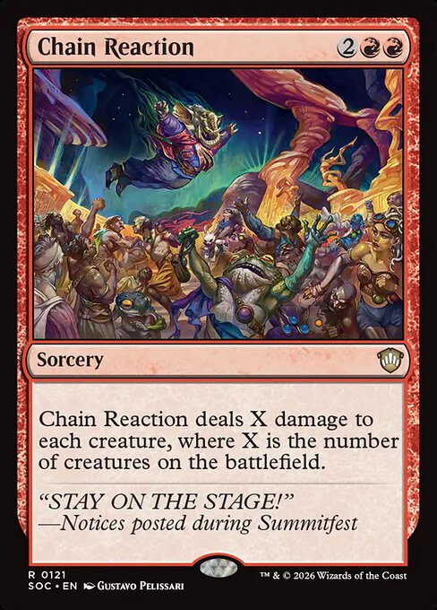 Chain Reaction #121 from Secrets of Strixhaven Commander