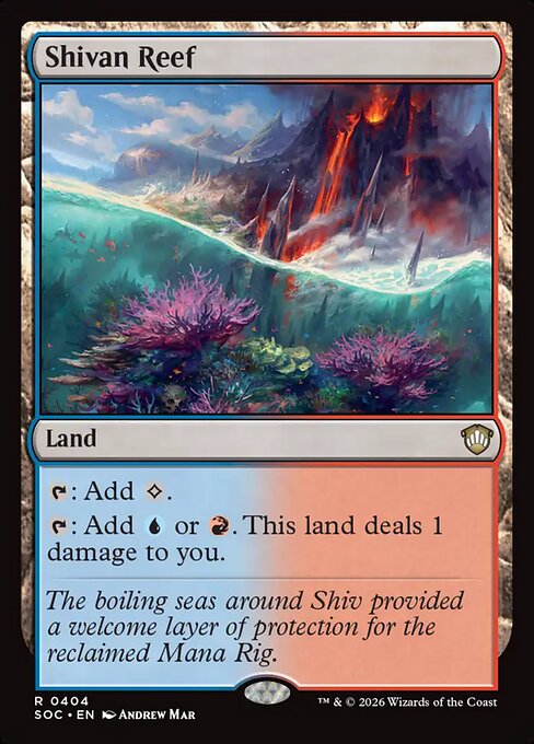Shivan Reef #404 from Secrets of Strixhaven Commander