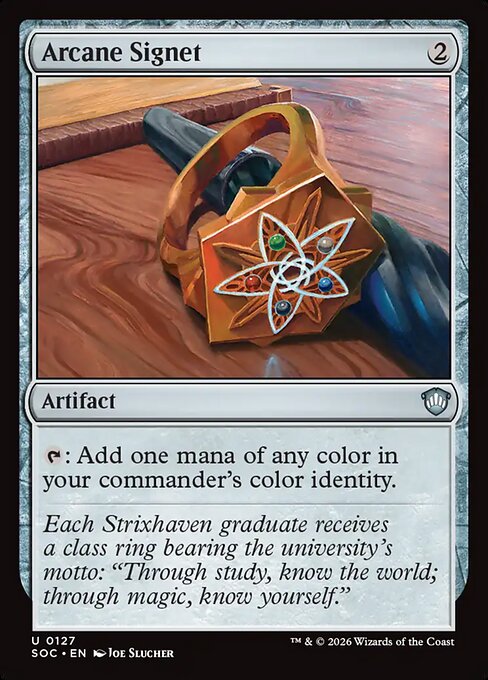 Arcane Signet #127 from Secrets of Strixhaven Commander