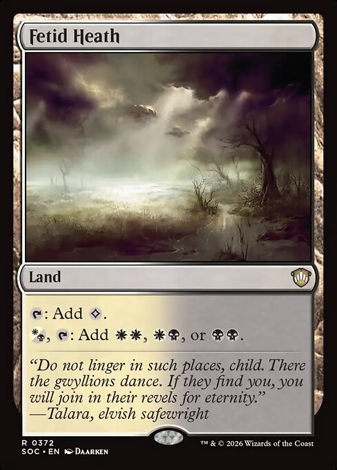 Fetid Heath #372 from Secrets of Strixhaven Commander