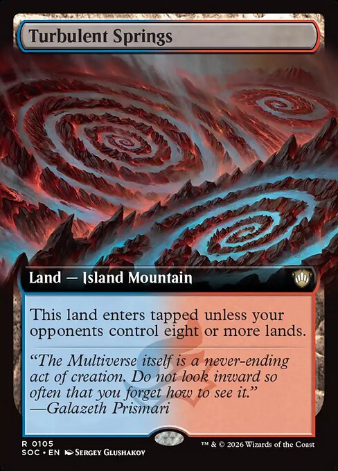 Turbulent Springs #105 from Secrets of Strixhaven Commander