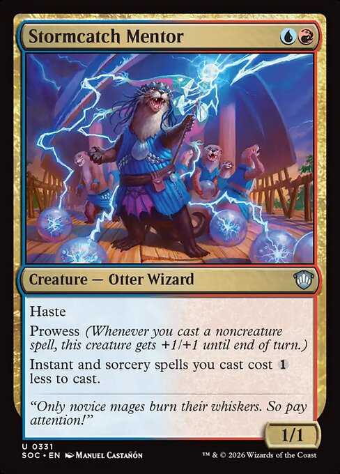 Stormcatch Mentor #331 from Secrets of Strixhaven Commander