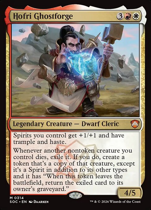 Hofri Ghostforge #314 from Secrets of Strixhaven Commander