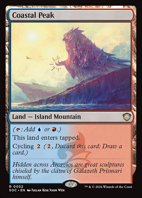 Coastal Peak #52 from Secrets of Strixhaven Commander