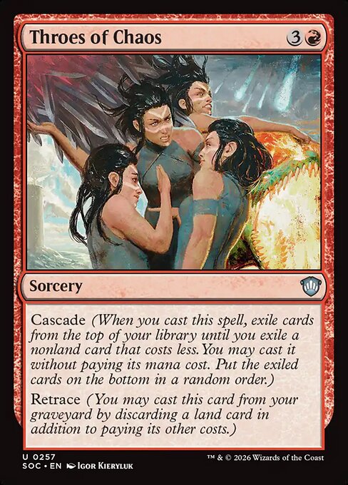 Throes of Chaos #257 from Secrets of Strixhaven Commander