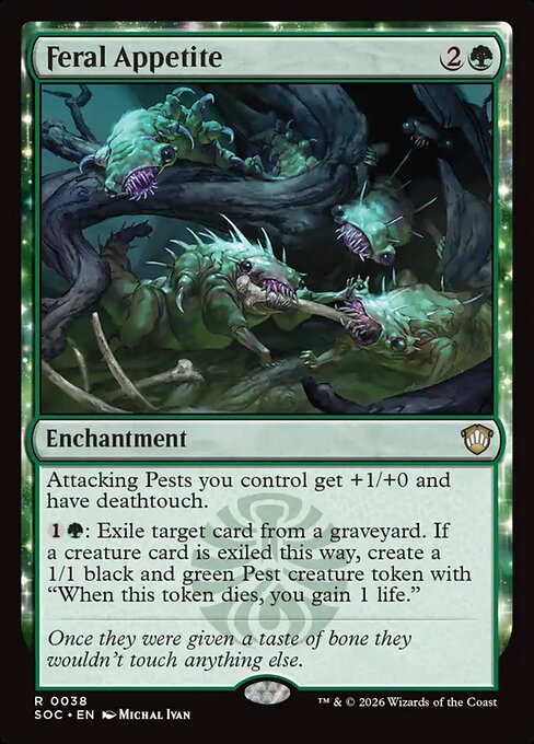 Feral Appetite #38 from Secrets of Strixhaven Commander
