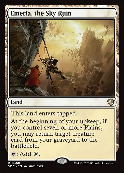 Emeria, the Sky Ruin #368 from Secrets of Strixhaven Commander