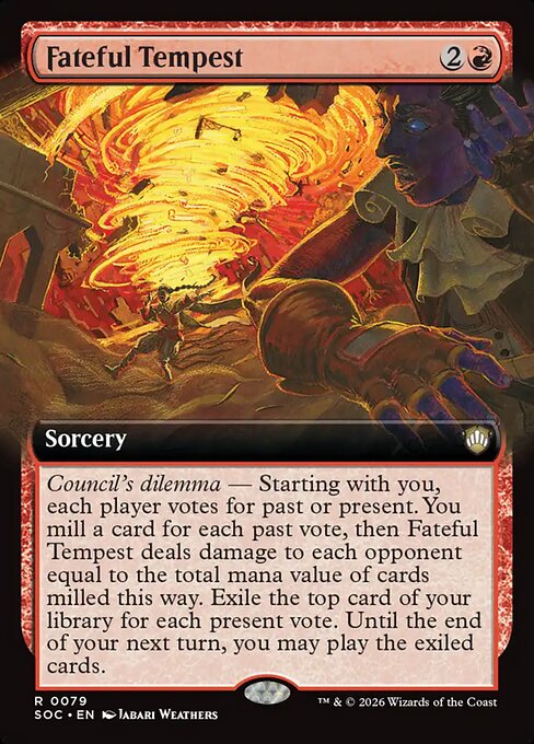 Fateful Tempest #79 from Secrets of Strixhaven Commander