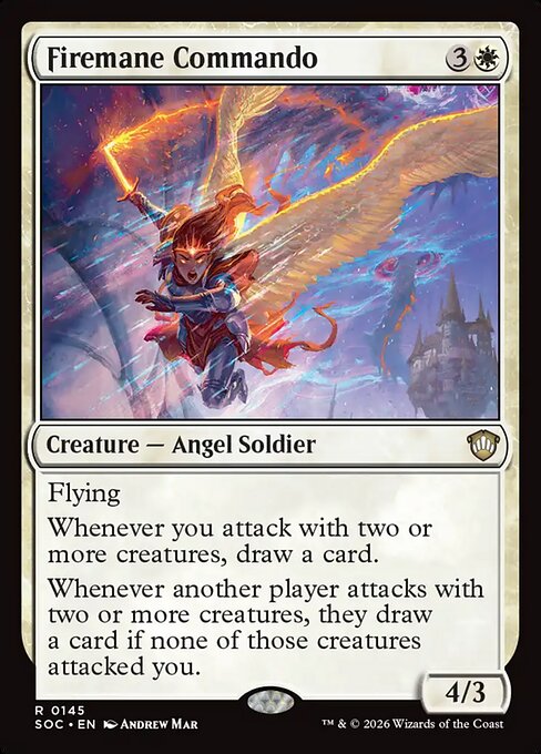 Firemane Commando #145 from Secrets of Strixhaven Commander