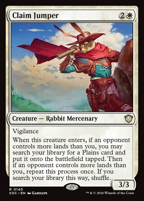 Claim Jumper #140 from Secrets of Strixhaven Commander