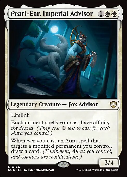Pearl-Ear, Imperial Advisor #160 from Secrets of Strixhaven Commander
