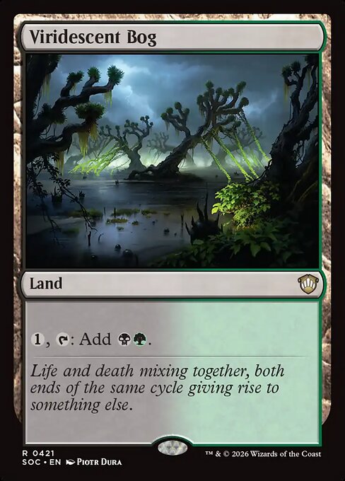 Viridescent Bog #421 from Secrets of Strixhaven Commander