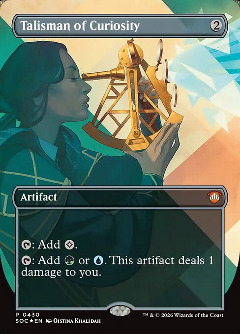 Talisman of Curiosity #430 from Secrets of Strixhaven Commander