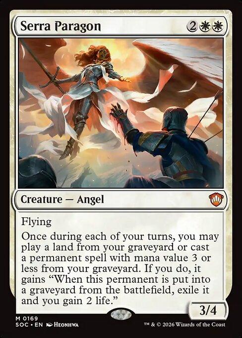 Serra Paragon #169 from Secrets of Strixhaven Commander