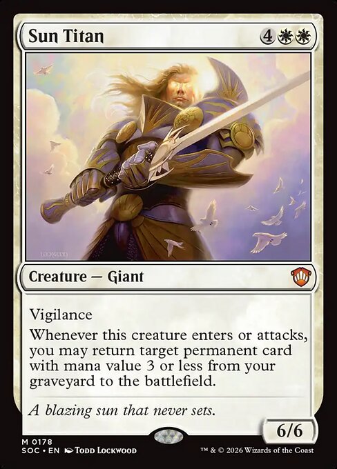 Sun Titan #178 from Secrets of Strixhaven Commander
