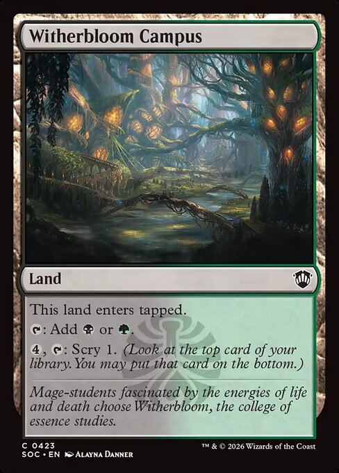 Witherbloom Campus #423 from Secrets of Strixhaven Commander