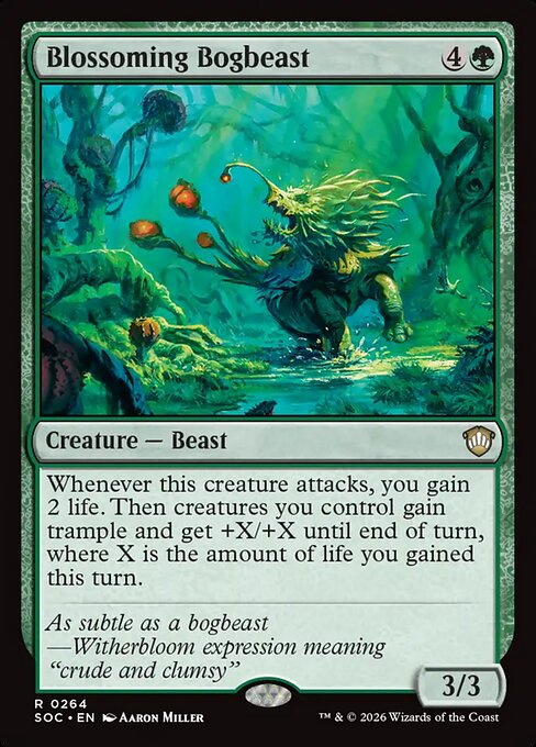 Blossoming Bogbeast #264 from Secrets of Strixhaven Commander
