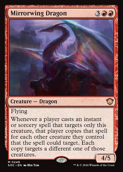 Mirrorwing Dragon #249 from Secrets of Strixhaven Commander