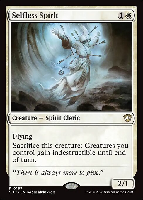 Selfless Spirit #167 from Secrets of Strixhaven Commander