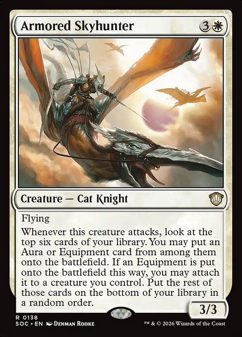 Armored Skyhunter #138 from Secrets of Strixhaven Commander