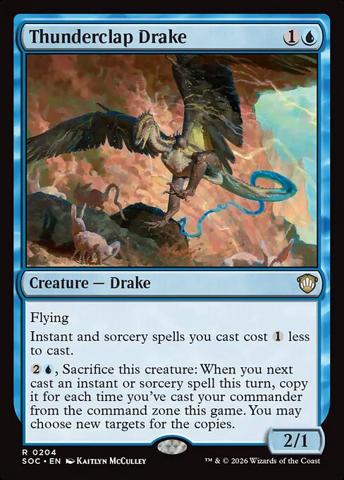 Thunderclap Drake #204 from Secrets of Strixhaven Commander
