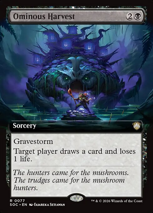 Ominous Harvest #77 from Secrets of Strixhaven Commander